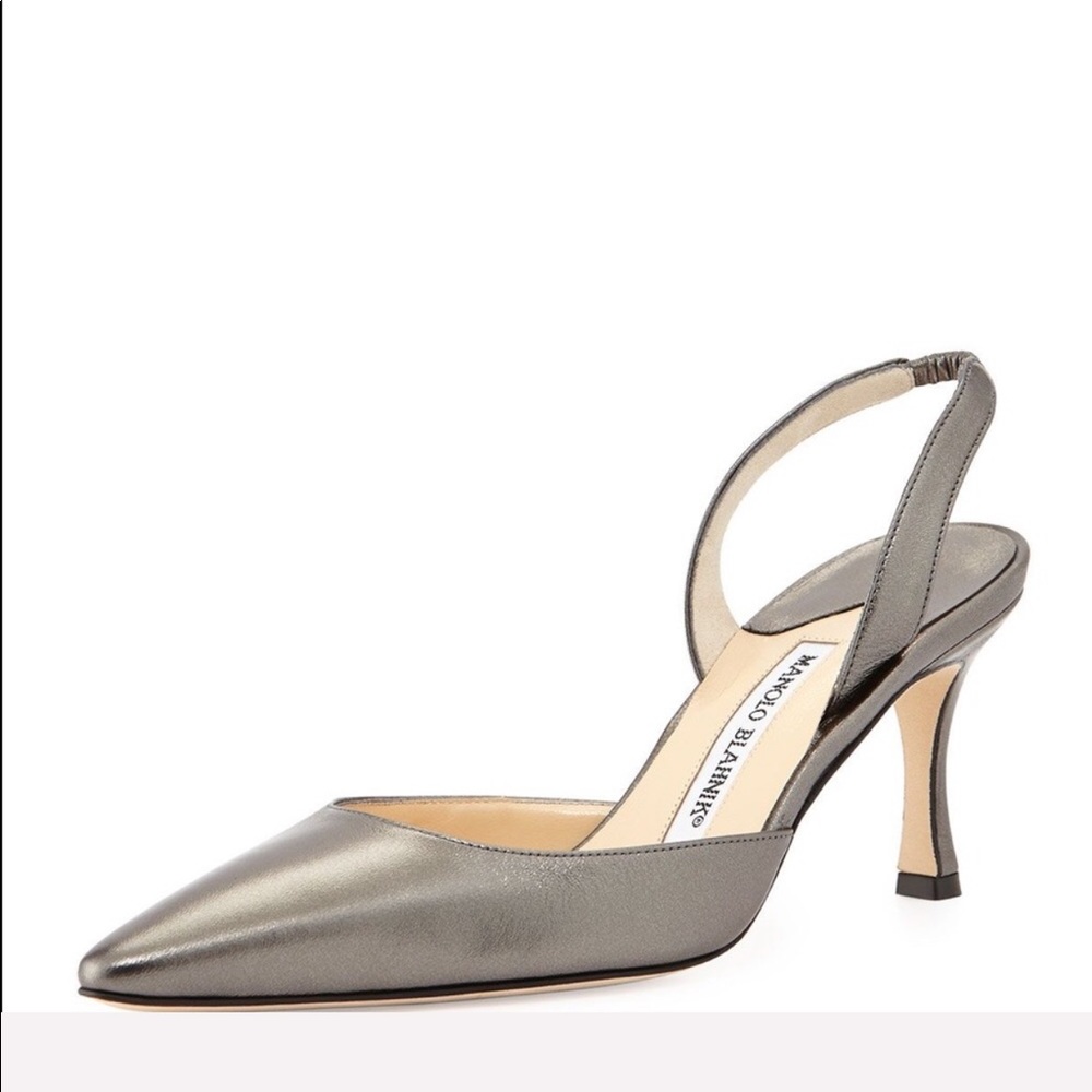 STEAL! Manolo Blahnik Halter Pump Anthracite